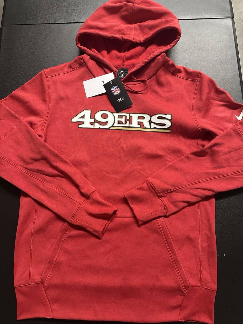 NWT Men’s Nike San Francisco 49ers Hoodie Dri Fit Medium Red Sweatshirt